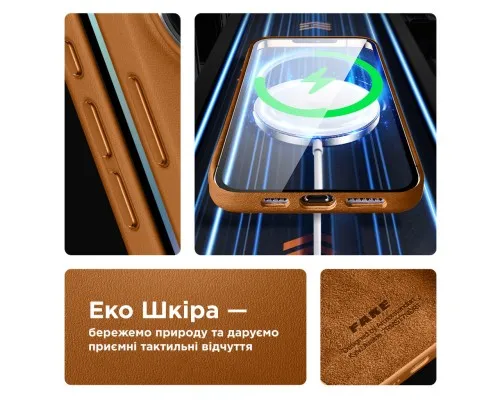 Чехол для мобильного телефона Armorstandart FAKE Leather Case Apple iPhone 15 Light Coffee (ARM76288)