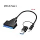 Адаптер USB3.0 Type-A/C HDD 2,5" SATA II/III / SSD Dynamode (DM-AD-SATA-U3)