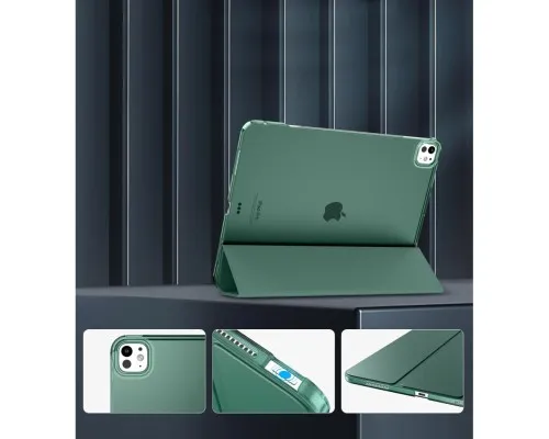 Чехол для планшета BeCover Tri Fold Hard Apple iPad Pro 13" M4 2024 Dark Green (711731)