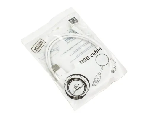 Дата кабель USB 2.0 Micro 5P to AM 1.0m Cablexpert (CCP-mUSB2-AMBM-W-1M)