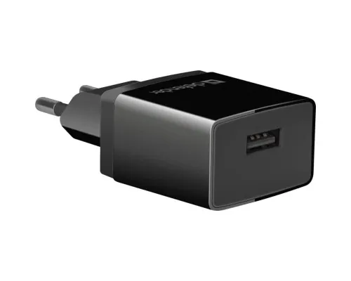 Зарядний пристрій Defender EPA-10 black, 1xUSB, 5V / 2.1A (83572)