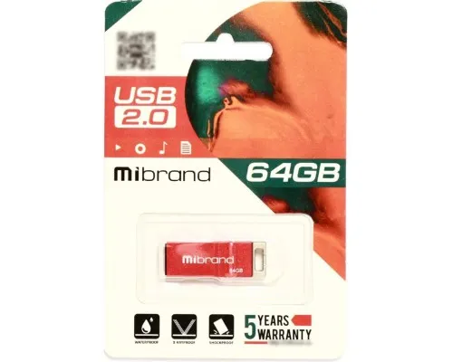 USB флеш накопитель Mibrand 64GB Сhameleon Red USB 2.0 (MI2.0/CH64U6R)