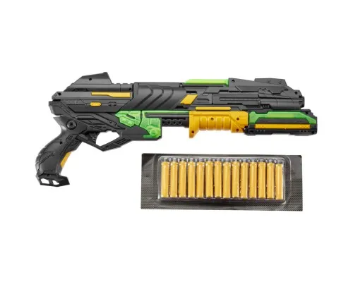 Игрушечное оружие ZIPP Toys Бластер + 14 патронов, жёлтый (FJ1054)