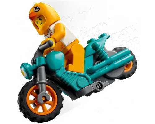 Конструктор LEGO City Stuntz Трюковий мотоцикл з курчатою 10 деталей (60310)