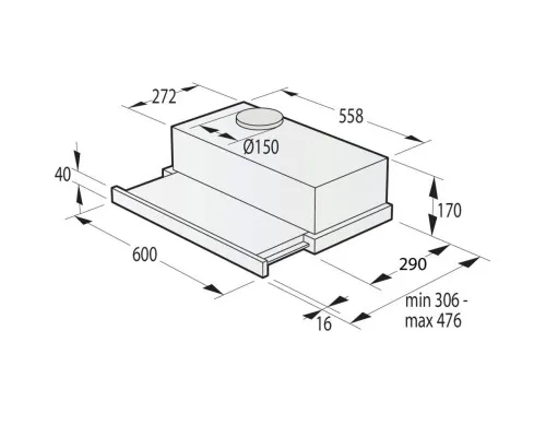 Витяжка кухонна Gorenje TH64E4BG