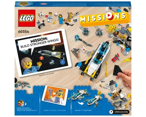 Конструктор LEGO City Missions Миссии исследования Марса на космическом корабле 298 деталей (60354)