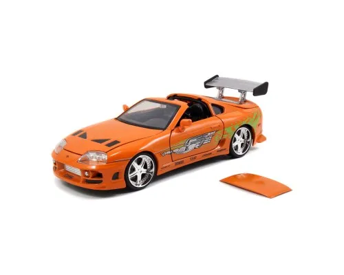 Машина Jada металлическая Форсаж Toyota Supra (1995) + фигурка Брайана 1:24 (253205001)