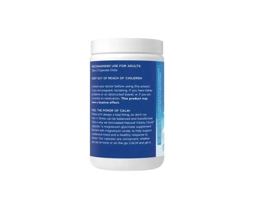 Мінерали Natural Vitality Гліцинат Магнію, 325 мг, CALM, Magnesium Glycinate, 120 капсул (PTG-04399)