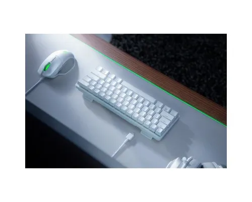 Клавиатура Razer Huntsman mini Mercury Red Switch USB RU White (RZ03-03392200-R3R1)