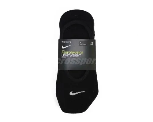 Шкарпетки Nike W NK EVERYDAY LTWT FOOT 3PR SX4863-010 34-38 3 пари Чорні (886066528456)