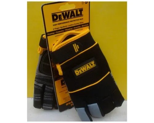 Захисні рукавиці DeWALT розм. L/9, з накладками на долоні та пальцях (DPG215L)