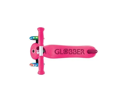 Самокат Globber Go Up Sporty Led пурпурно-рожевий (452-610-4)
