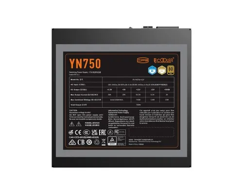 Блок живлення PcCooler 750W (YN750)