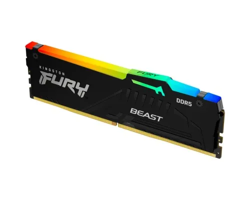 Модуль пам'яті для комп'ютера DDR5 16GB 6000 MHz FURY Beast RGB EXPO Kingston Fury (ex.HyperX) (KF560C30BBEA-16)