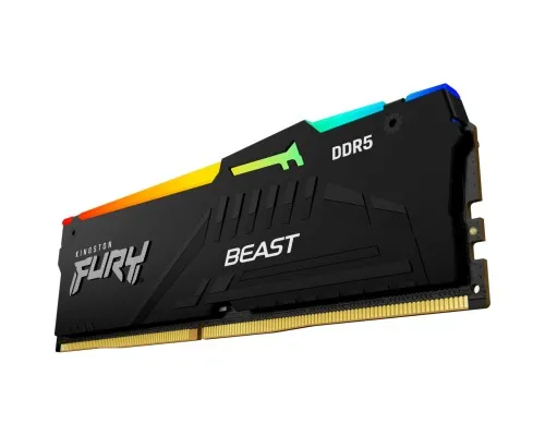 Модуль пам'яті для комп'ютера DDR5 16GB 6000 MHz FURY Beast RGB EXPO Kingston Fury (ex.HyperX) (KF560C30BBEA-16)