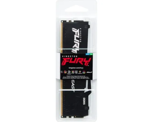 Модуль пам'яті для комп'ютера DDR5 16GB 6000 MHz FURY Beast RGB EXPO Kingston Fury (ex.HyperX) (KF560C30BBEA-16)