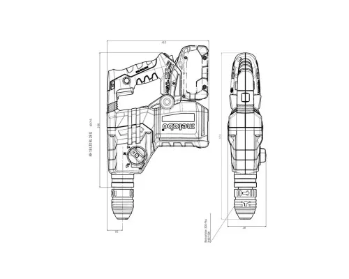 Перфоратор Metabo KH 18 LTX BL 28 Q В SDS-plus, 18V, 3Дж, 3.4кг (без АКБ и ЗУ) (601715850)