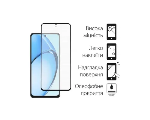 Скло захисне Dengos Full Glue OPPO A60 (black) (TGFG-364)