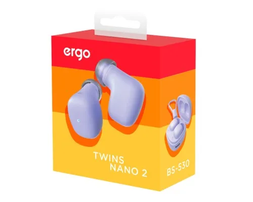 Навушники Ergo BS-530 Twins Nano 2 Violet (BS-530V)