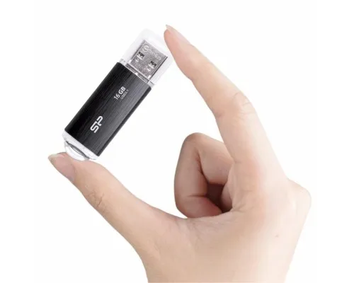 USB флеш накопичувач Silicon Power 16GB Blaze B02 Black USB 3.0 (SP016GBUF3B02V1K)