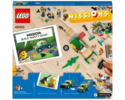 Конструктор LEGO City Missions Місії порятунку диких тварин 246 деталей (60353)