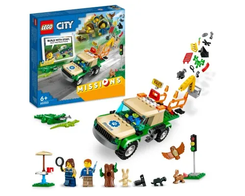 Конструктор LEGO City Missions Місії порятунку диких тварин 246 деталей (60353)