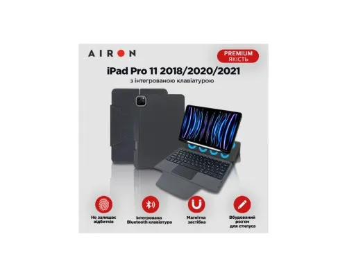 Чехол для планшета AirOn Premium iPad Pro 11 2018/2020/2021 with Keyboard (4822352781096)
