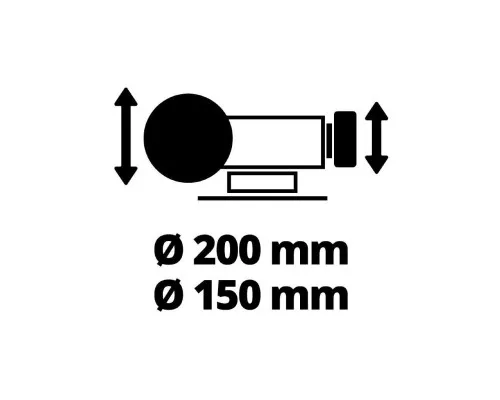 Точильний верстат Einhell TC-WD 200/150, 250 Вт, диски 200/150 мм, 134/2980 (4417242)