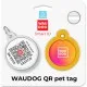Адресник для тварин WAUDOG Smart ID з QR паспортом Градієнт помаранчевий, коло 30 мм (230-4035)