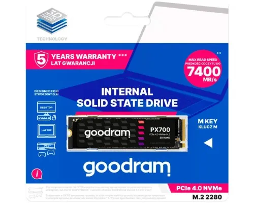 Накопитель SSD M.2 2280 2TB Goodram (SSDPR-PX700-02T-80)