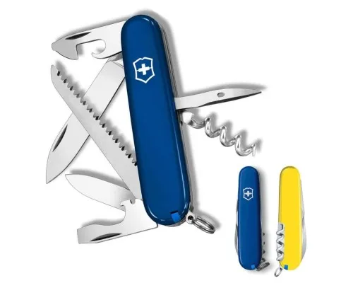 Ніж Victorinox Camper Ukraine 91 мм Синьо-жовтий (1.3613.2.8)