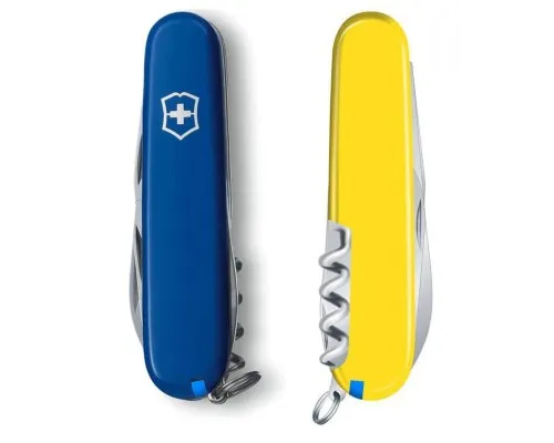 Ніж Victorinox Camper Ukraine 91 мм Синьо-жовтий (1.3613.2.8)