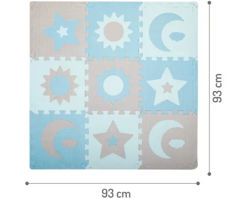 Дитячий килимок MoMi пазл Nebe 90 х 90 cм Blue (AKCE00031)