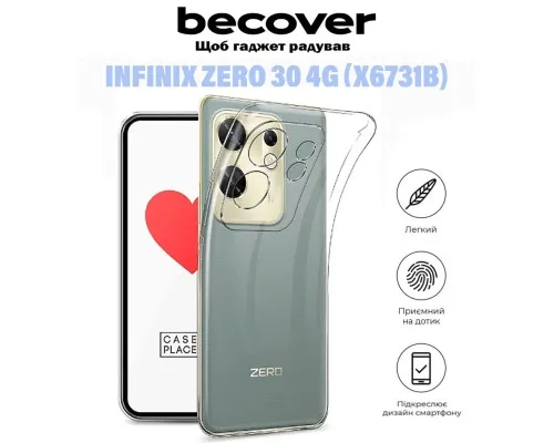 Чехол для мобильного телефона BeCover Infinix Zero 30 4G (X6731B) Transparancy (710886)