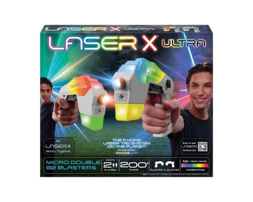 Игрушечное оружие Laser X набор для лазерных боев – Ultra Micro для двух игроков (87551)