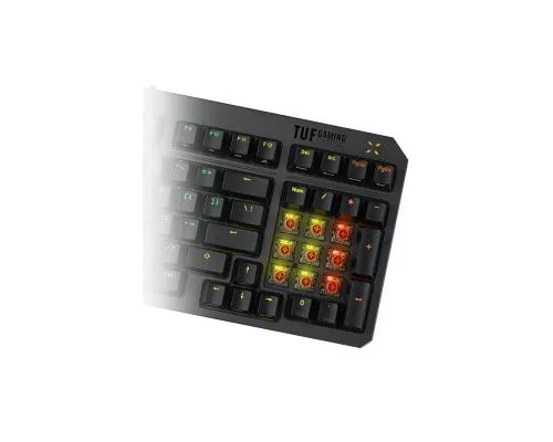 Клавиатура ASUS TUF Gaming K3 Gen II Opti-Mech RGB Red Switches USB UA Black (90MP0390-BKMA00)