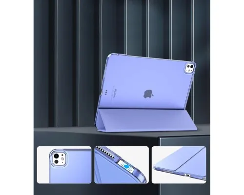 Чохол до планшета BeCover Tri Fold Hard Apple iPad Pro 13" M4 2024 Purple (711733)