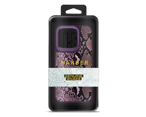 Чехол для мобильного телефона Harder Genuine Snake Apple iPhone 14 Pro Dark Purple (ARM76788)