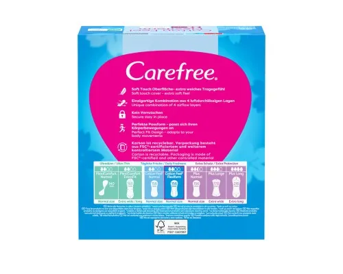 Ежедневные прокладки Carefree Cotton Feel Flexiform Без аромата 56 шт. (3574661482194)