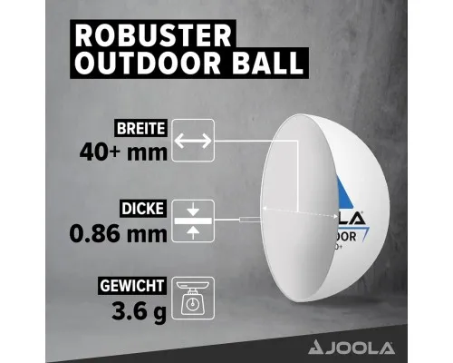 Комплект для настільного тенісу Joola Vivid Outdoor 2 Bats 3 Balls (51010) (930953)