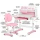 Парта зі стільцем Mealux Wave Pink (+ полиця) (BD-31 PN)