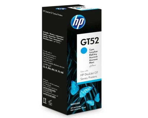 Контейнер з чорнилом HP GT52 Cyan (M0H54AE)