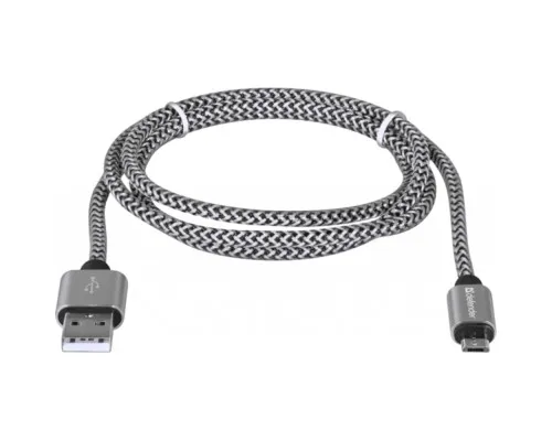 Дата кабель USB 2.0 AM to Micro 5P 1.0m USB08-03T PRO white Defender (87803)