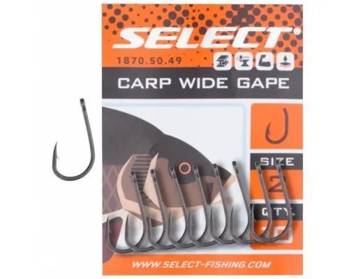 Гачок Select Carp Wide Gape 02 (10 шт/уп) (1870.50.49)