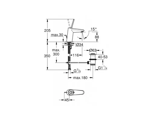 Смеситель Grohe EUD Joystick (23425000)