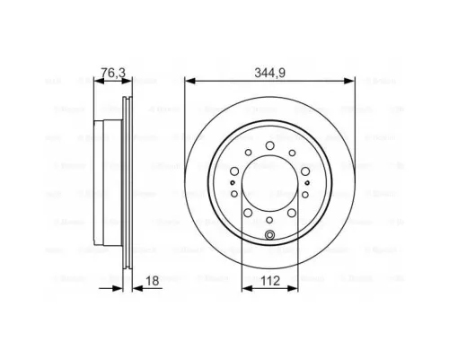 Гальмівний диск Bosch 0 986 479 R32