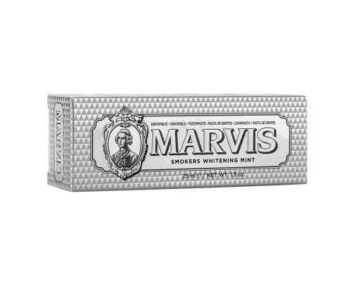 Зубная паста Marvis Отбеливающая мята для курильщиков 25 мл (8004395111381)