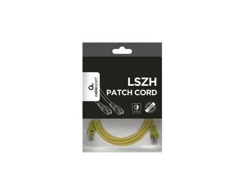 Патч-корд 1.5м S/FTP Cat 6A CU LSZH yellow Cablexpert (PP6A-LSZHCU-Y-1.5M)