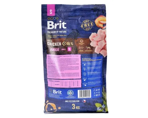 Сухой корм для собак Brit Premium Dog Junior S 3 кг (8595602526260)