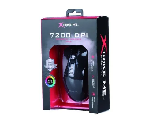 Мышка Xtrike GM-215 RGB-LED USB Black (GM-215)